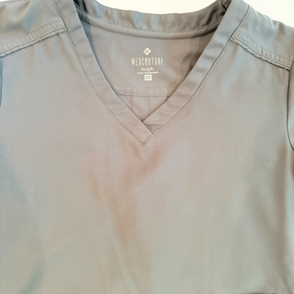 Med Couture XS Insight Pewter Jogger Scrub Set - Picture 3 of 15